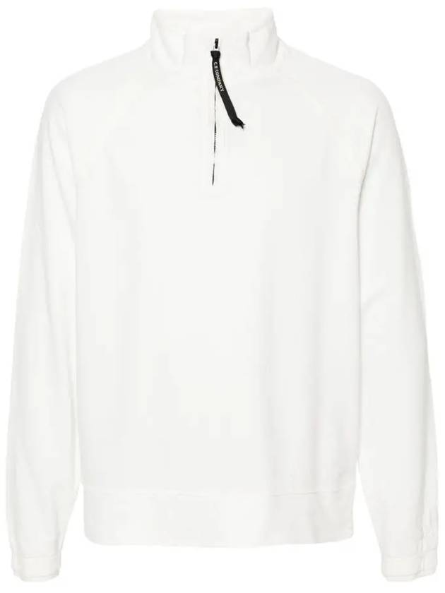 Light Fleece Sweatshirt White - CP COMPANY - BALAAN 3