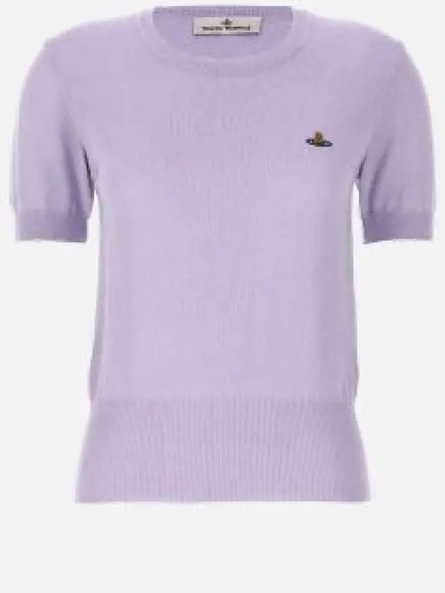 Bea Embroidery Logo Knit Top Lavender - VIVIENNE WESTWOOD - BALAAN 2