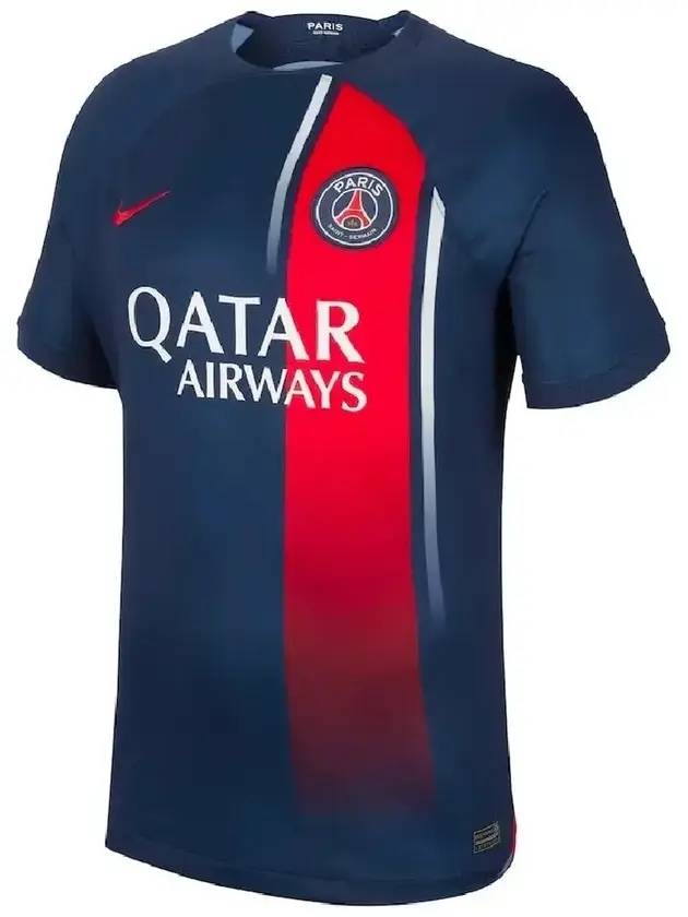 Paris Saint-Germain 2023 24 Dri-Fit Stadium Home Football Short Sleeve T-Shirt Navy - NIKE - BALAAN 1