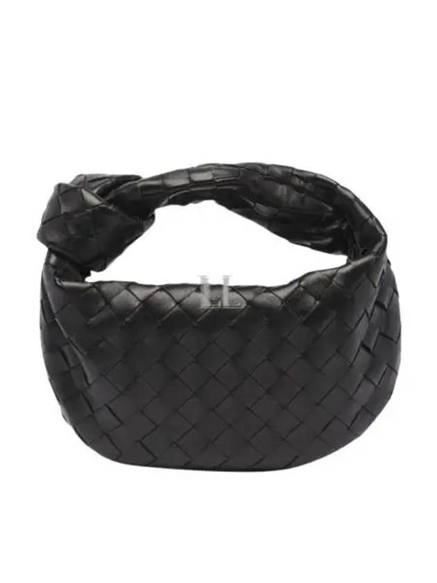 Jodie Intrecciato Small Tote Bag Black - BOTTEGA VENETA - BALAAN 2