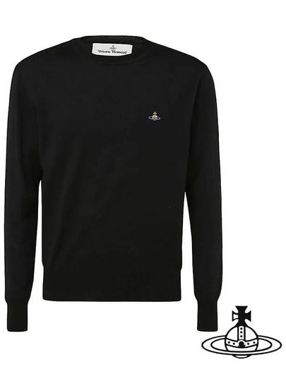 ORB Logo Cashmere Cotton Knit Top Black - VIVIENNE WESTWOOD - BALAAN 2