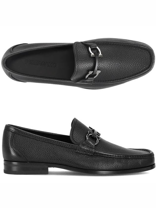 Gancini GRANDIOSO EE NERO 642848 Men s Loafer Shoes - SALVATORE FERRAGAMO - BALAAN 1