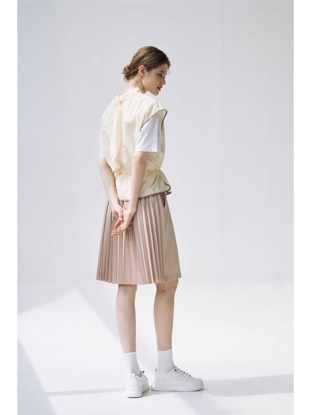 A Line Pleated SkirtBeige - AIMSWING+8 - BALAAN 3