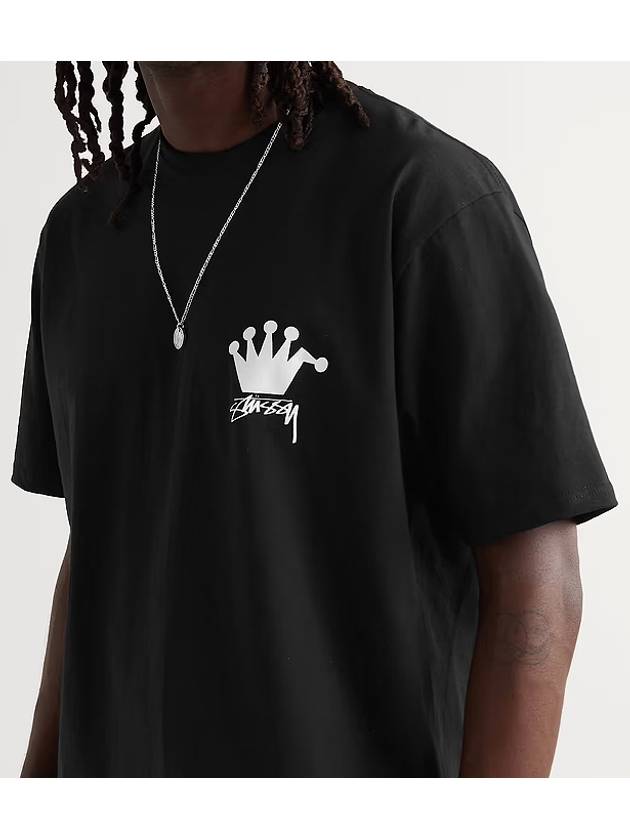 crown t shirt black women - STUSSY - BALAAN 4