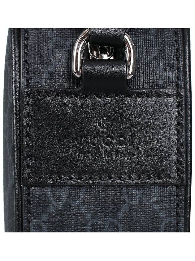 GG Supreme Fabric Leather Cross Bag Black - GUCCI - BALAAN 8