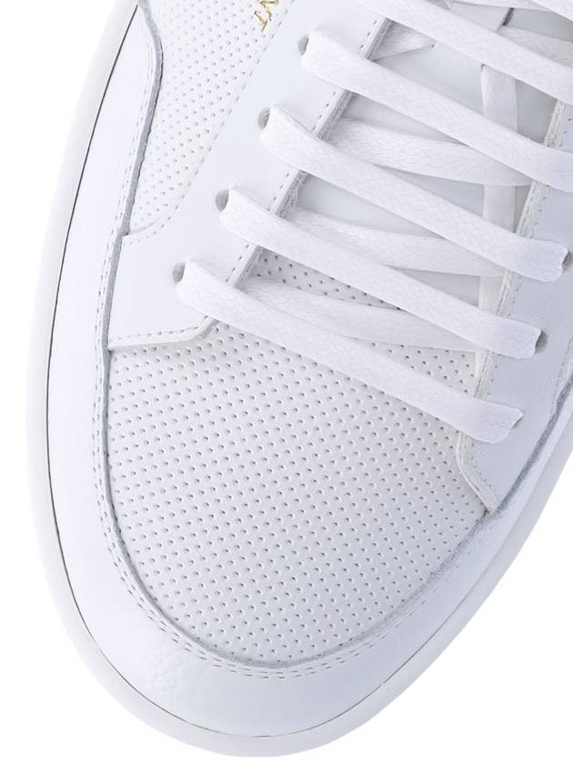 Court Classic Perforated Leather Low Top Sneakers White - SAINT LAURENT - BALAAN 6