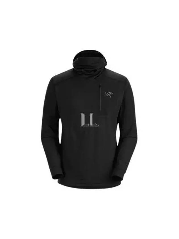 Rho LT Hooded Long Sleeve T-Shirt Black - ARC'TERYX - BALAAN 2