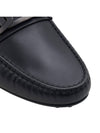 Men's City Gomino Leather Driving Shoes Black - TOD'S - BALAAN 10
