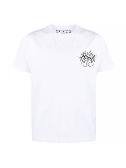 Hand Arrow Short Sleeve T-Shirt White - OFF WHITE - BALAAN 2