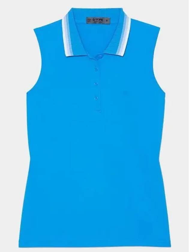 Women'S Tech Nylon Polo Sleeveless Blue - G/FORE - BALAAN 2