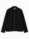 JEANS Men s Zip up Overshirt Black J326629BEH - CALVIN KLEIN - BALAAN 1