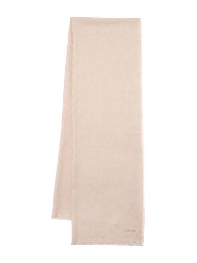 Magico Frayed Edge Scarf Beige - MAX MARA - BALAAN 1