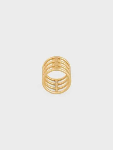 Triomphe Cage Ring Gold - CELINE - BALAAN 1