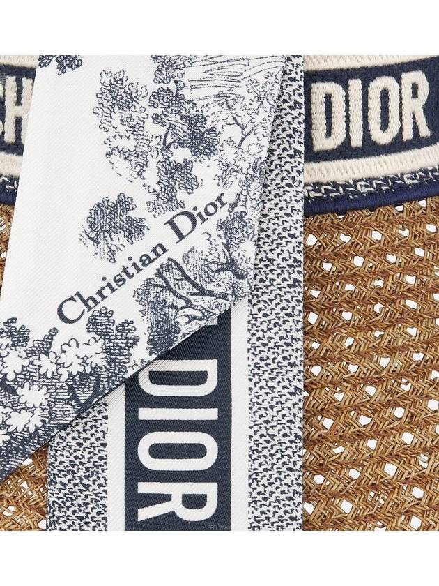 Riviera D Ocean Micha Scarf Visor Navy - DIOR - BALAAN 8