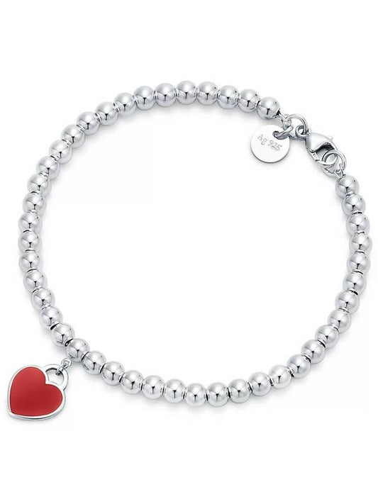 Heart Tag Bead Bracelet Silver - TIFFANY & CO. - BALAAN 1