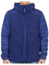 Goggles 5 Pocket Hooded Jacket Blue - CP COMPANY - BALAAN 1