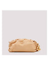 Gold Tin Leather Chain Pouch Bag Almond - BOTTEGA VENETA - BALAAN 3