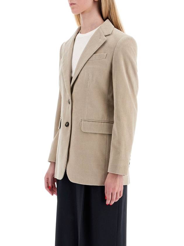 single-breasted corduroy blazer - MAX MARA - BALAAN 4