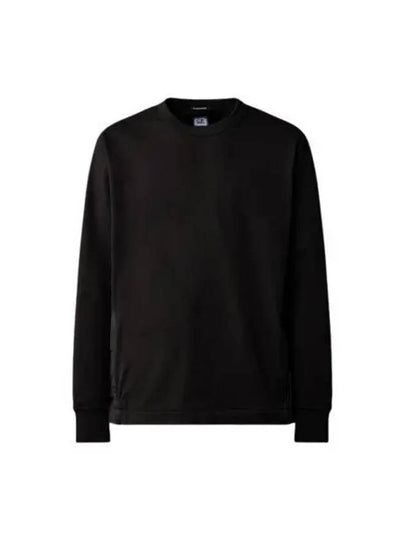 Stretch Fleece Mixed Pocket Sweatshirt Black - CP COMPANY - BALAAN 2