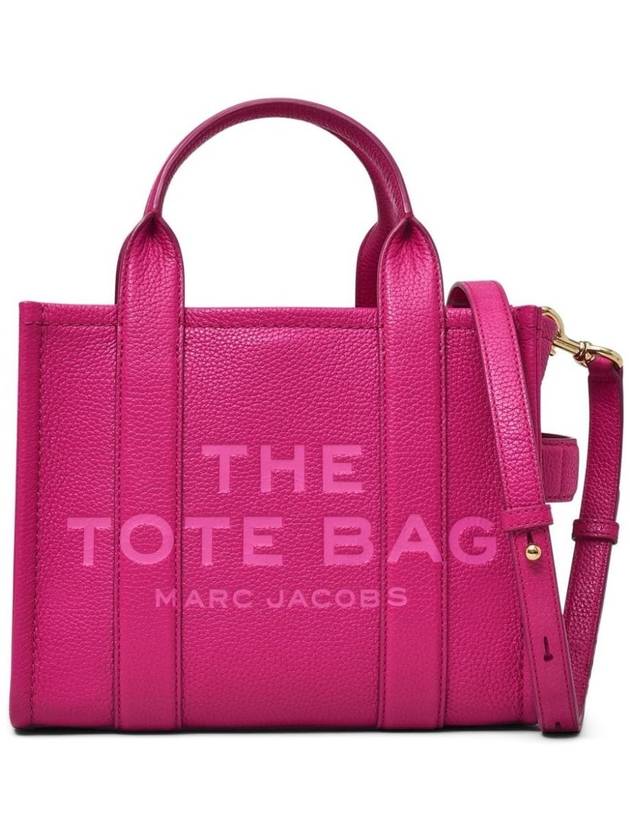 Small Leather Tote Bag Lipstick Pink - MARC JACOBS - BALAAN 2