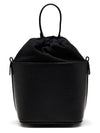 5AC Number Logo Texture Leather Bucket Bag Black - MAISON MARGIELA - BALAAN 6