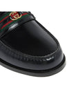 Double G Leather Loafers Black - GUCCI - BALAAN 10