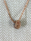 Mini PopAche H Necklace Rose Gold Black - HERMES - BALAAN 3