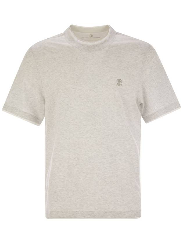 Slim fit crew-neck T-shirt in lightweight cotton jersey - BRUNELLO CUCINELLI - BALAAN 1