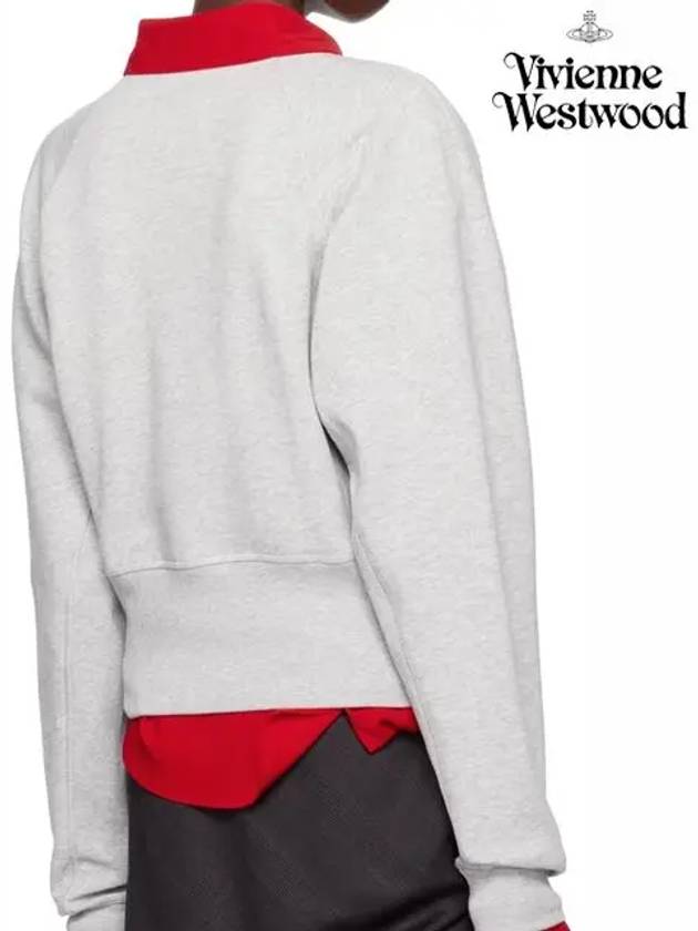 ORB Embroid Logo Sweatshirt Light Grey - VIVIENNE WESTWOOD - BALAAN 8