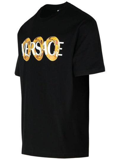 Versace Black Cotton T-Shirt - VERSACE - BALAAN 2