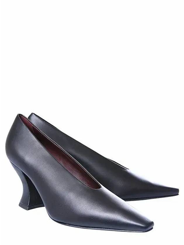 Almond Lambskin Pumps Black - BOTTEGA VENETA - BALAAN 5