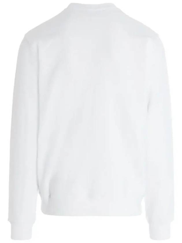 Milano Brushed Logo Sweatshirt White - MSGM - BALAAN 3