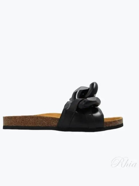 Black chain decorative slide ANW36015A 13110 001 - JW ANDERSON - BALAAN 1