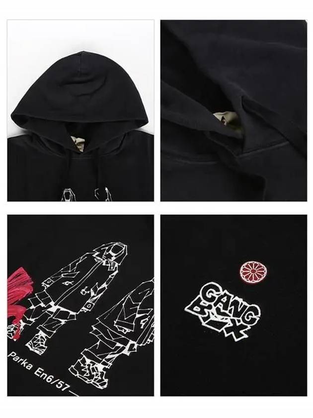 Logo Print Cotton Hoodie Black - TEN C - BALAAN 5