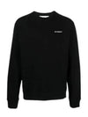 Men's Logo Print Sweatshirt Black - OFF WHITE - BALAAN 2