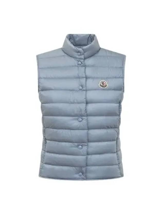 Liane Logo Patch Down Vest Light Blue - MONCLER - BALAAN 2