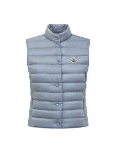 Liane Logo Patch Down Vest Light Blue - MONCLER - BALAAN 2