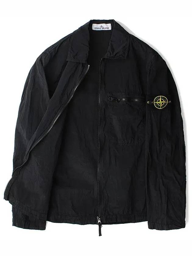 Nylon Metal Econyl Regenerated Zip-Up Jacket Black - STONE ISLAND - BALAAN 8