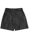 Summer line linen short pants_black - SMITH ARMOR - BALAAN 2