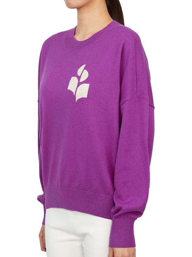 Marisans Logo Knit Top Purple - ISABEL MARANT - BALAAN 3