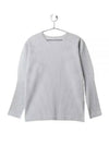 Pleated Long Sleeve T-Shirt Grey - ISSEY MIYAKE - BALAAN 2