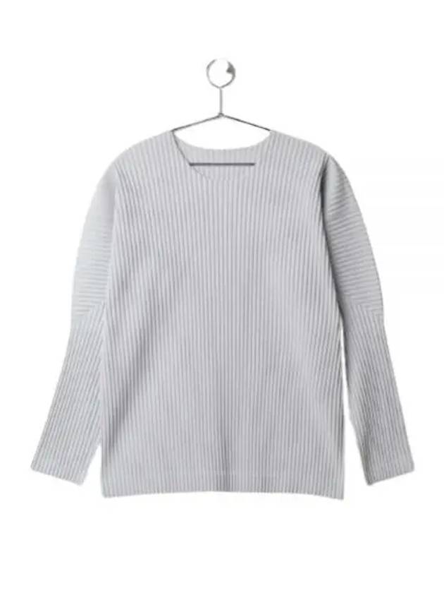 Pleated Long Sleeve T-Shirt Grey - ISSEY MIYAKE - BALAAN 2