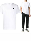 Play Small Black Waffen Short Sleeve T-Shirt P1 AZ T064 2 White - COMME DES GARCONS - BALAAN 2