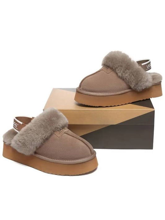 Suzy platform high heel fur slippers detachable banding 2 in 1 winter sandals hazelnut 220 260 - EVER AUSTRALIA UGG - BALAAN 2