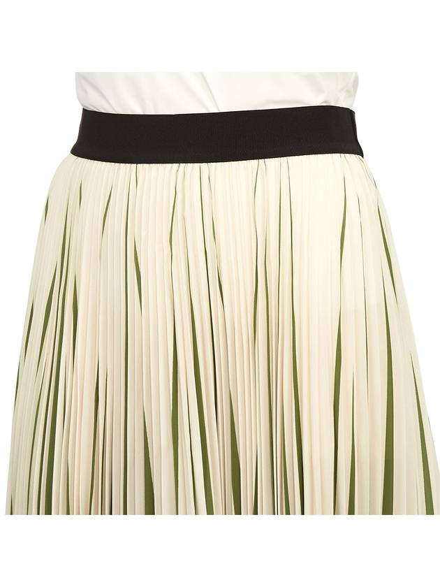 Paniere Long Pleated Skirt Green - MAX MARA - BALAAN 9