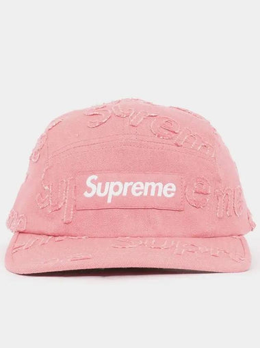 patch logo lasered denim camp cap FW24H25 PINK - SUPREME - BALAAN 1