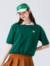 Retro summer short sleeve sweatshirt GREEN - MONBIRDIE GOLF - BALAAN 2