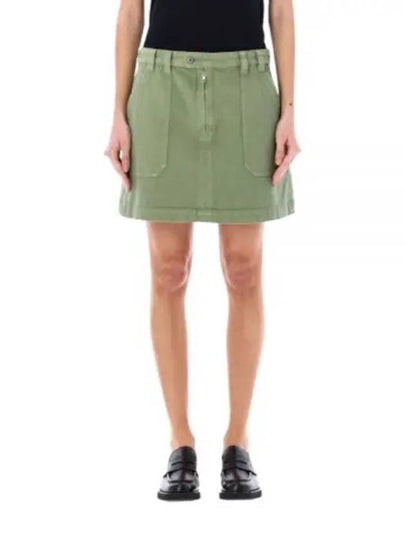 Sarah Short A-line Skirt Green - A.P.C. - BALAAN 2