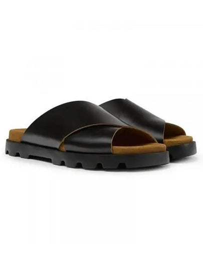 Brutus Cross Strap Sandals Slippers Black - CAMPER - BALAAN 2