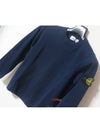 8 10 year old size dark navy wappen round knit 7416509A2 - STONE ISLAND - BALAAN 2